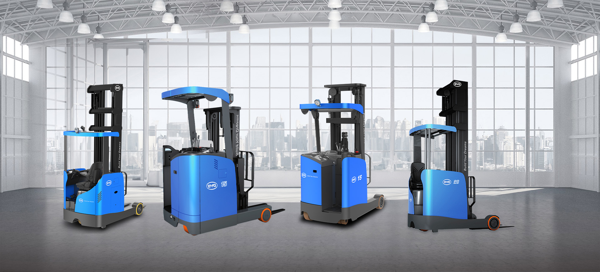 รถยกของ BYD, รถยกของ BYD แบบยืน, รถยกของ BYD, รถยกของ BYD ขนาดใหญ่,BYD Reach Truck